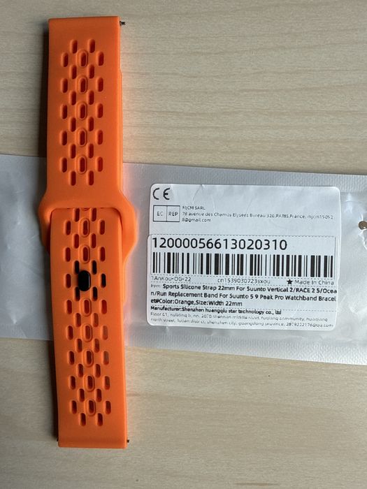 Pasek silikon sportowy 22 mm