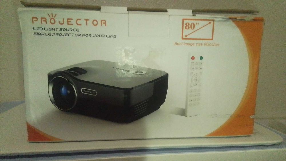 Mini Projetor LED HD 1080p – Novo em Caixa | HDMI/USB | Cinema em Casa