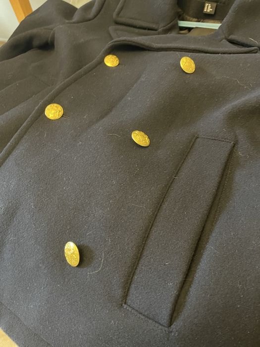 Plaszcz meski 48 granatowy