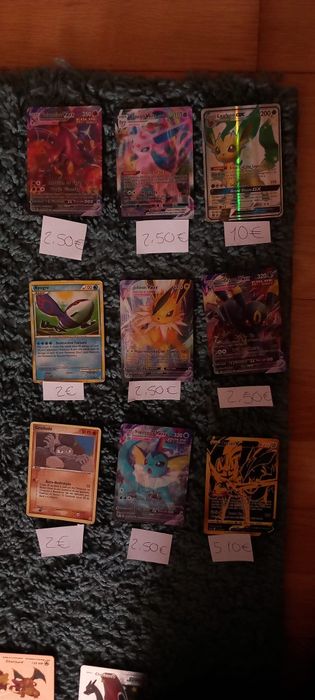 Cartas Pokémon em bom estado