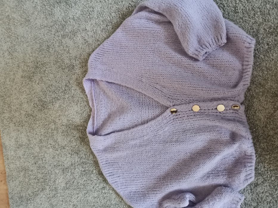 Sweterek damski liliowy