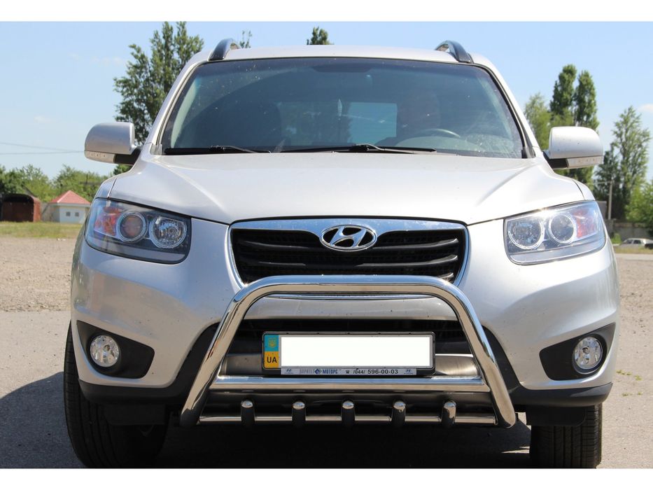Hyundai Santa Fe 2 2006-2012 рр. Кенгурятник WT003 (нерж.)