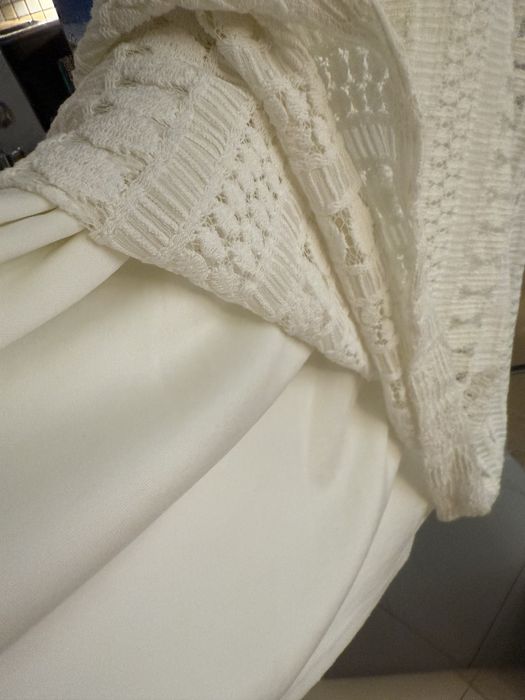 Sukienka boho outlet XL kremowa