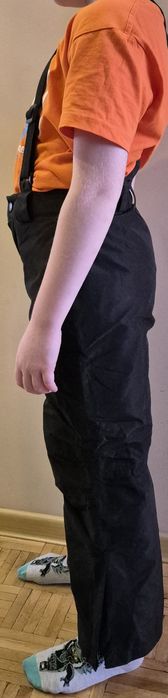 Spodnie zimowe narciarskie czarne CRIVIT (LIDL) 122/128