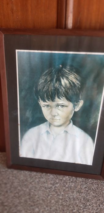 Quadro Antigo Criança