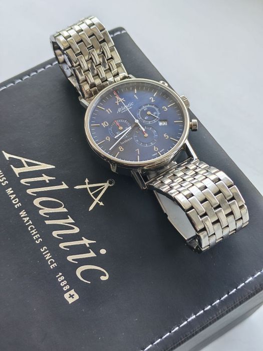 Швейцарские часы Atlantic Seabase Chronograph 60457.41.55