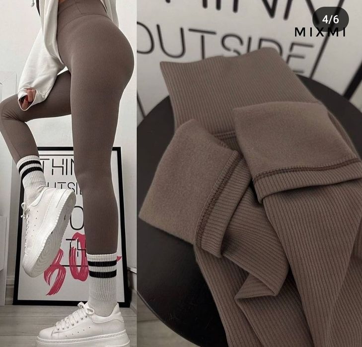 Лосіни на флісі чорні