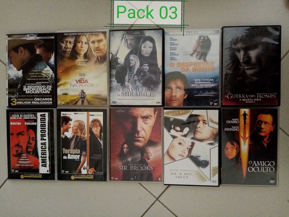 DVD's - conjunto de 10 DVD's (Pack 03)