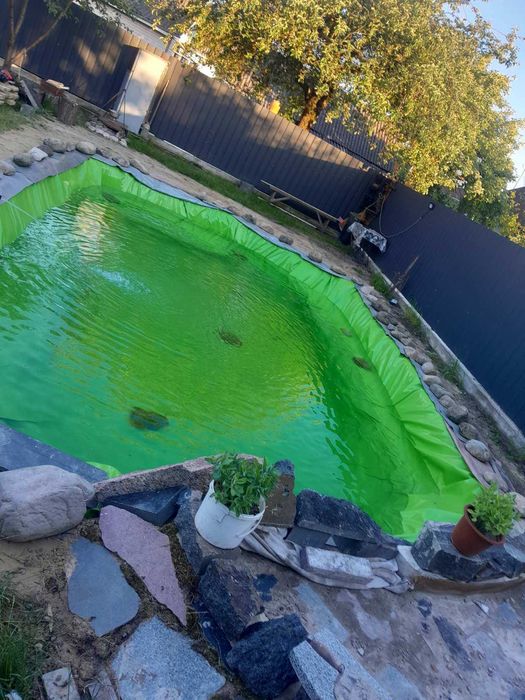 Гидроизоляция водоема,пленка для гидроизоляции озера,пленка для пруда