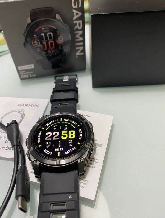 Garmin Fênix 8 51mm Titanium Safira