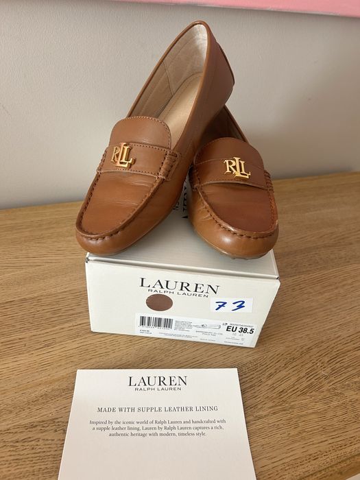 Ralph Lauren mokasyny 38,5 BARNSBURY tan POLO