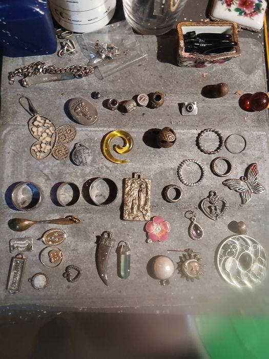 Várias peças em prata