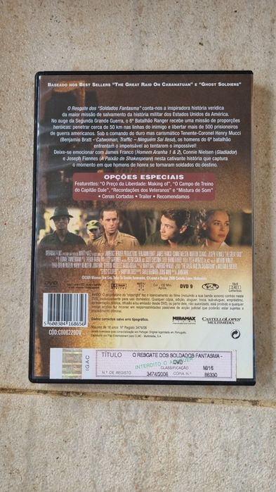 Dvd o resgate dos soldasos fantasma