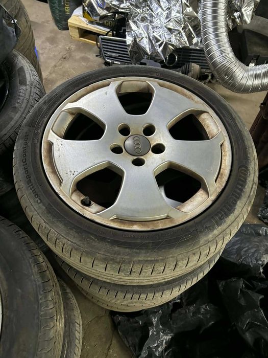 Alufelgi 17 cali 5x112 z oponami letnimi