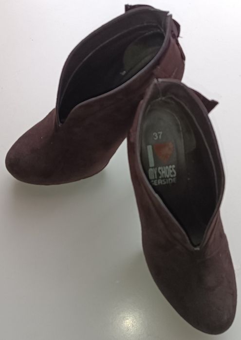 Botins senhora castanho 37