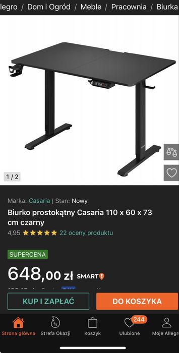 Buirko elektryczne Casaria 110x60x73