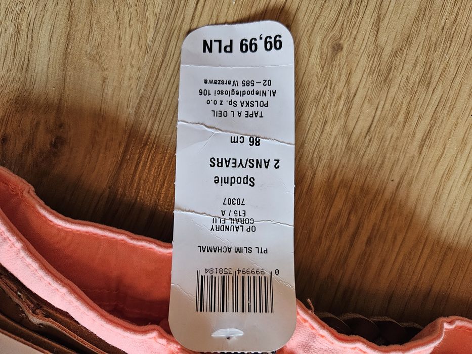 86 Spodnie jeansowe NOWE tape a l'oeil z metką