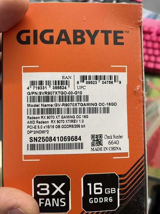 Gigabyte rx 9070 xt Gaming OC