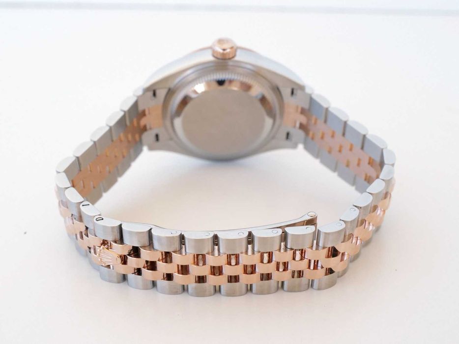 Rolex Lady-Datejust 28 Jubilee Steel 18K Rose Gold MOP Diamond Dial