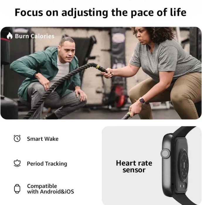 Смарт-часы AcclaFit P5, черный.