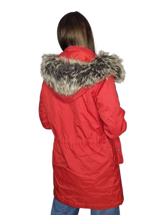 Czerwona rewelacyjna kurtka plaszcz only rozmiar xs 34