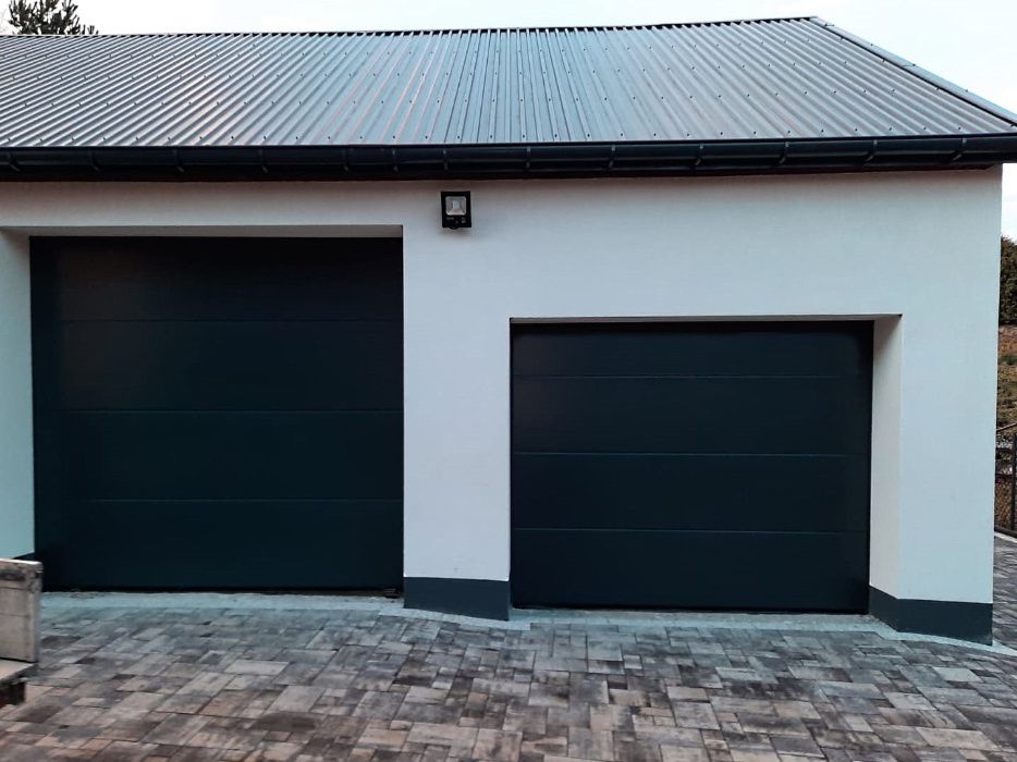 Brama garażowa segmentowa ocieplana 3000x2250 antracyt z montażem