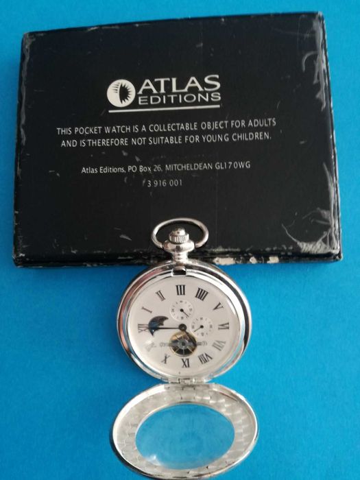 "Heritage Collection"-Relógio Bolso, Banho Prata-Ed Esp 1376-Mod. SENA