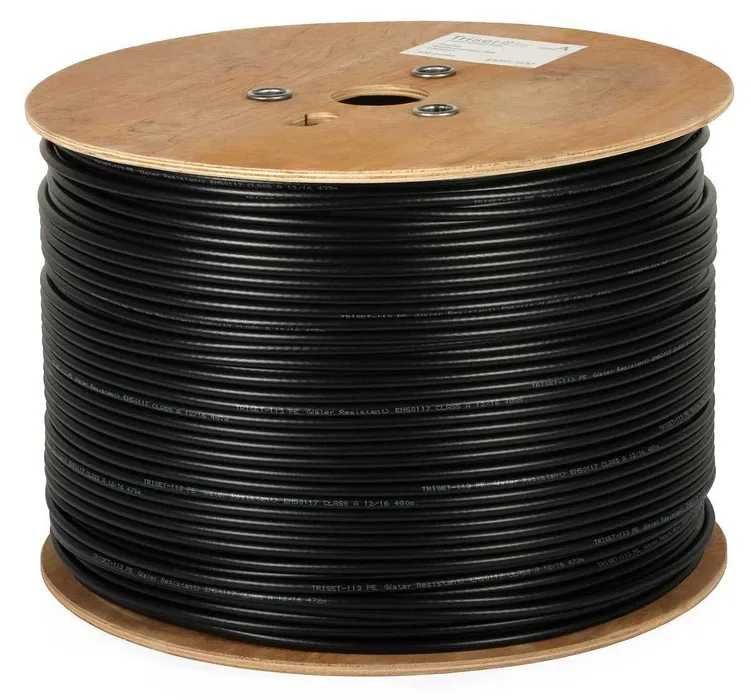 Przewód koncentryczny 75 Om TRISET-113 PE+żel Fca klasa A [2m] E1017_1