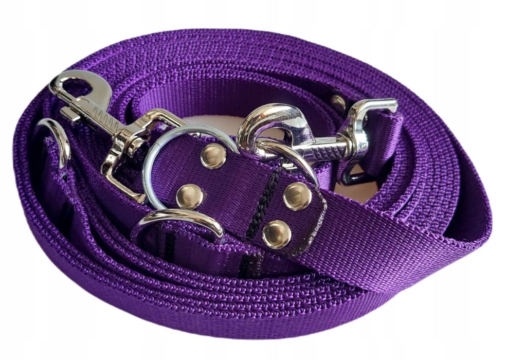 smycz przepinana 5m mocna dla średniego psa r. l