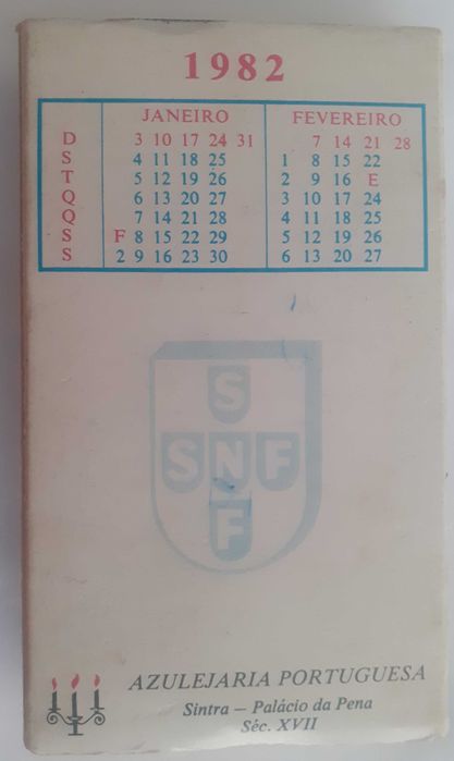 Caixa de fósforos SNF: Azulejaria Portuguesa - 1982