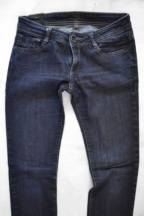 granatowe proste jeansy Cross jeans M 38 skinny jeans