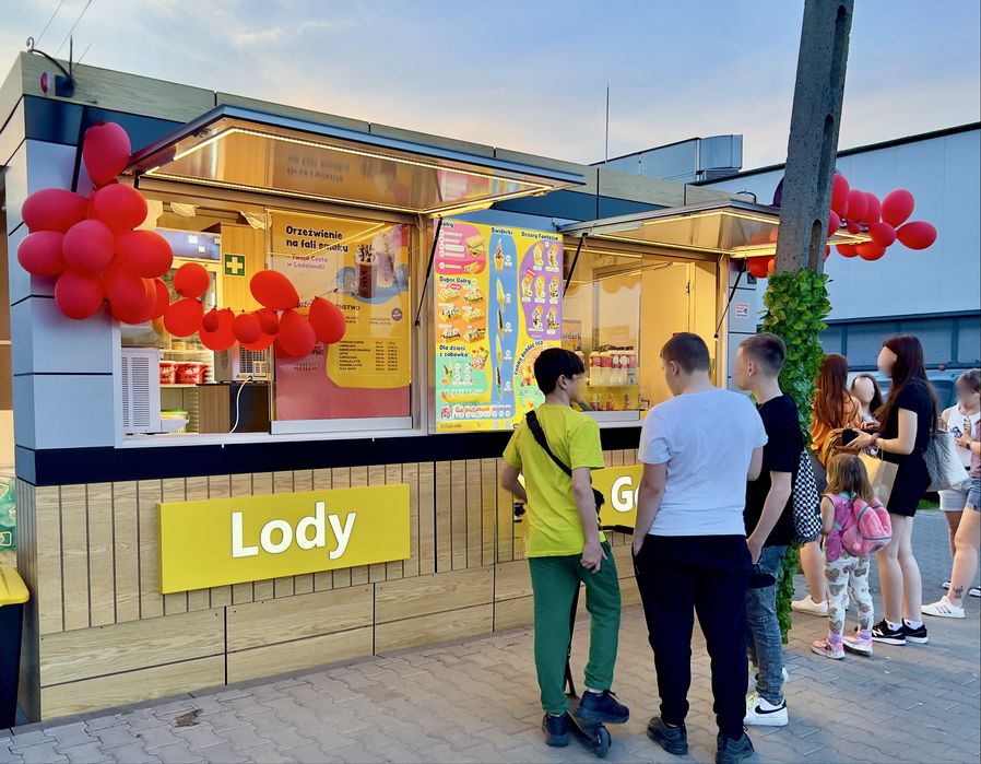 Przyczepa lodowa gastronomiczna - 4,8m, 2024r!!