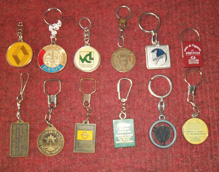 Colecção de Porta Chaves Antigos