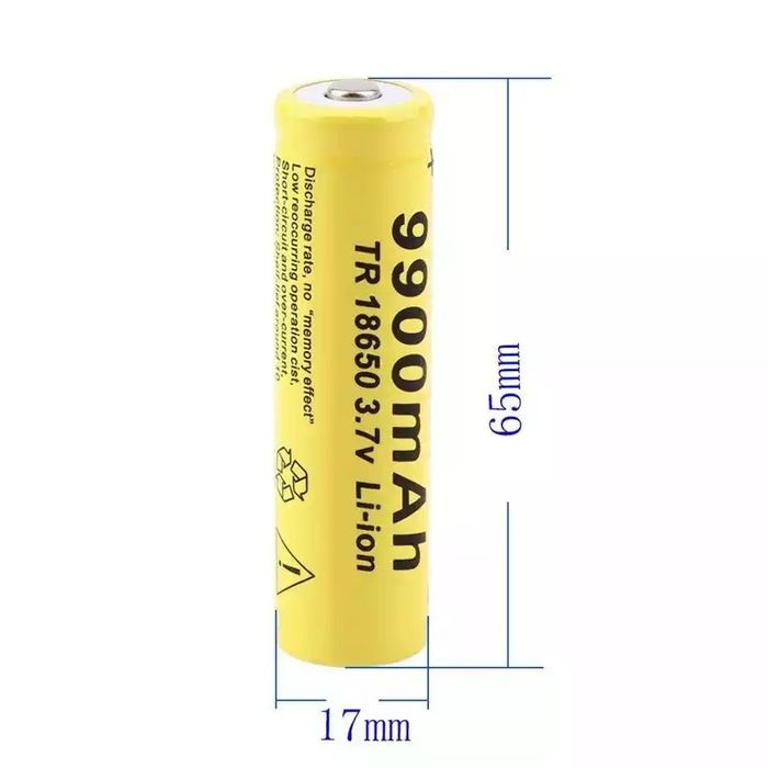 Pack x2 Pilhas Bateria 18650 3.7V 9800mAh