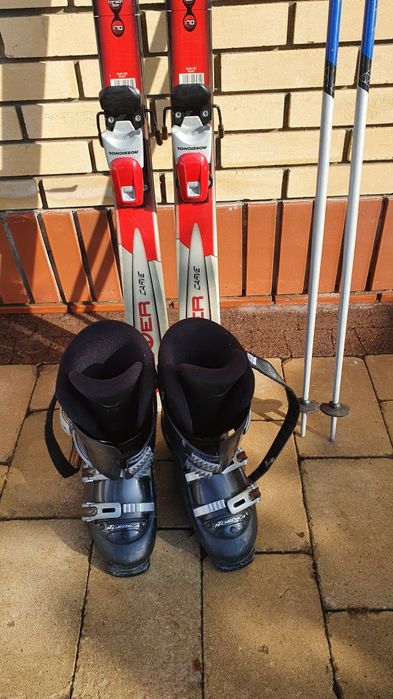 Narty i buty narciarskie