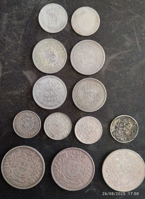 Vendo ou troco Moedas de Prata