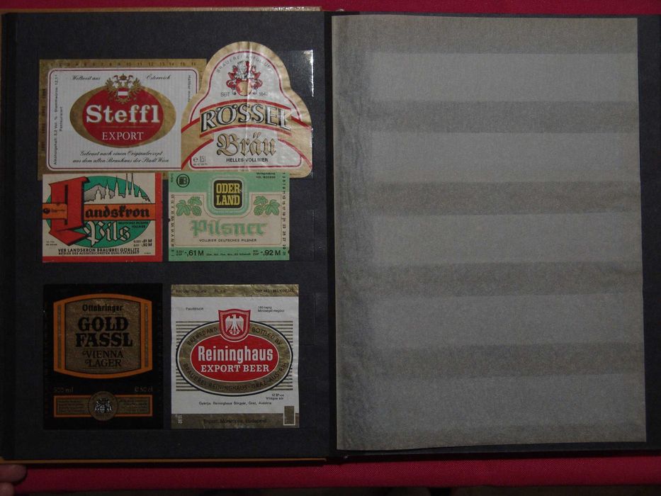 Etykiety z piwa z lat 80 tych + klaser