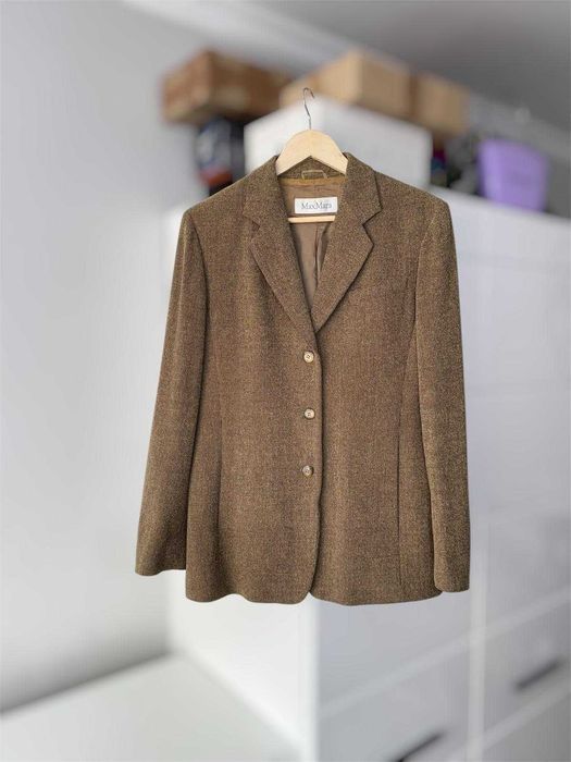 Marynarka damska Max Mara beżowa wełniana