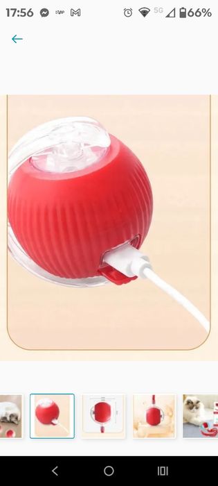 Piłka interaktywna dla kota