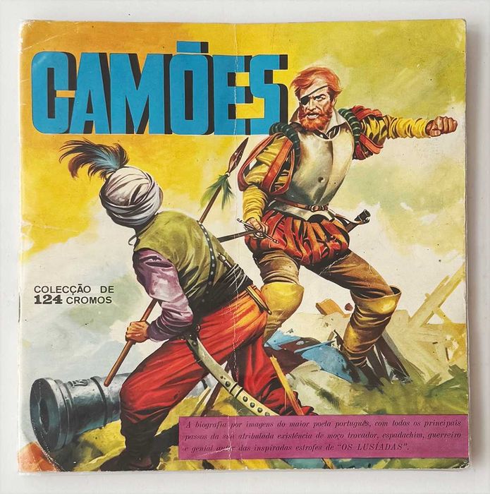 Caderneta de cromos CAMÕES 1ª edição! Quase completa. Em muito bom estado geral.