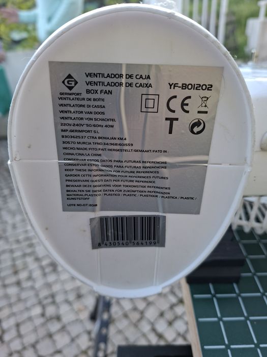 Hélice/Pá de Ventilador de Caixa 30 cm