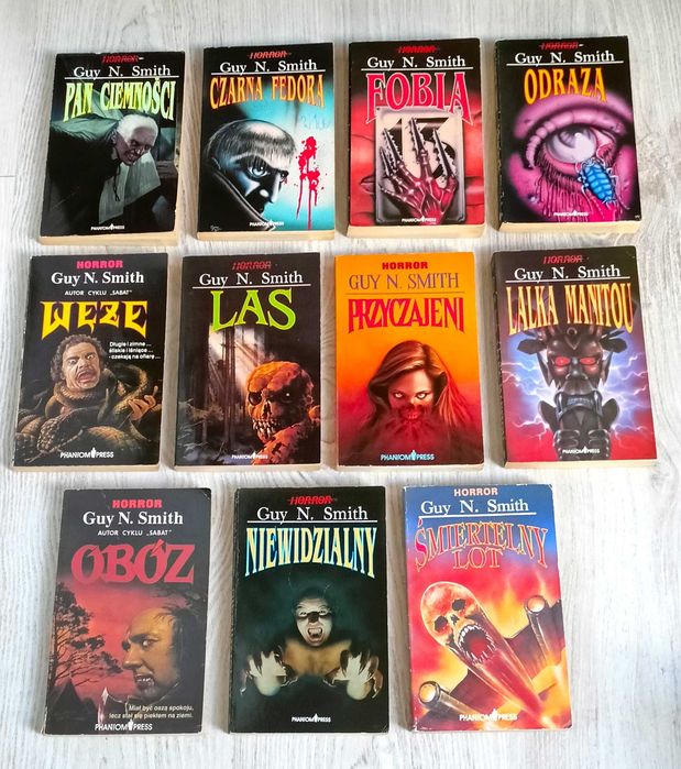 11x Guy N. Smith Las Lalka Manitou Odraza Śmiertelny lot Pan ciemności
