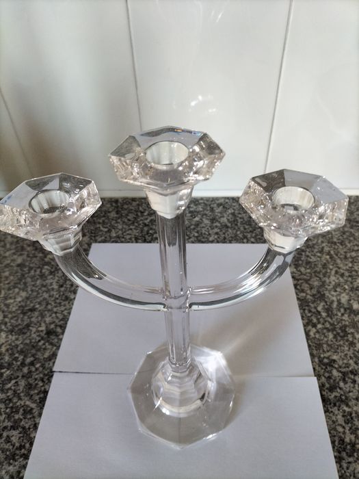 Castiçal de 3 velas em cristal  Villeroy & Boch