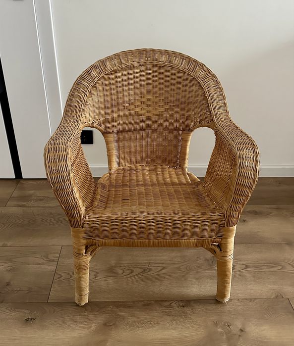 Krzesło/ fotel wiklinowy
