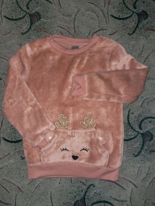 Махровий флісовий світшот светр для дівчинки