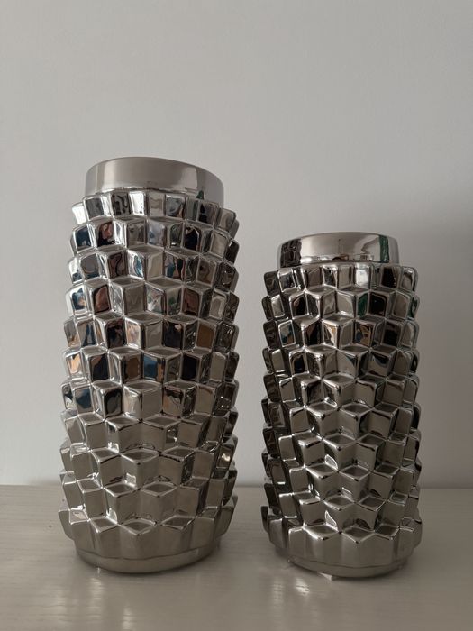 Potes altos metalizados