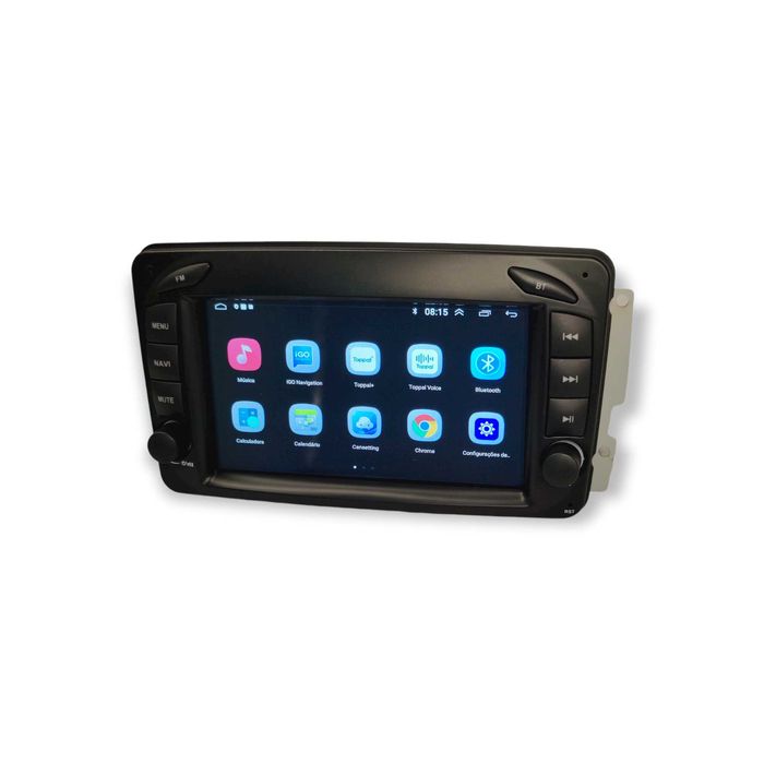 Radio 2 DIN Android Mercedes Benz A C G CLK - W209 W203 Novo Garantia