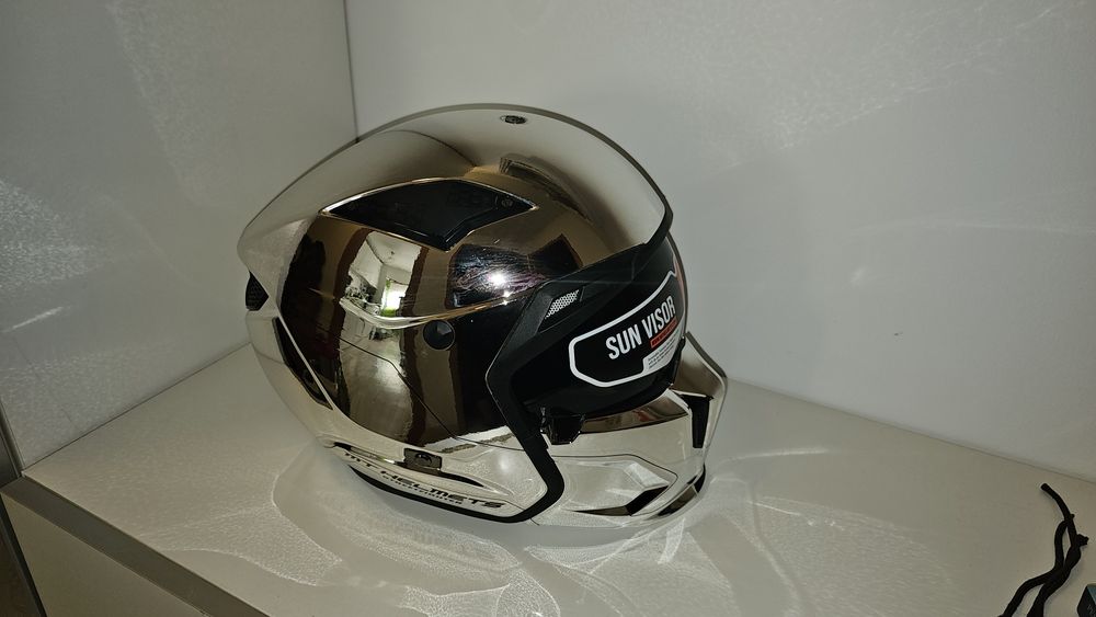 Capacete MT Streetfighter SV Chromed Silver Tam L