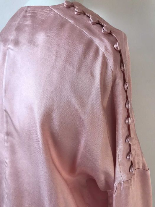 Różowa modalowa wiskozowa bluzka damska H&M 34 6  XS 160 80A vintage