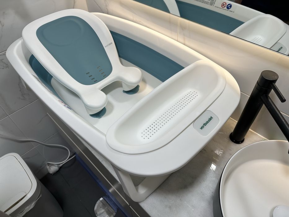 Banheira dobrável para bebe com espreguiçadeira de Vertbaudet